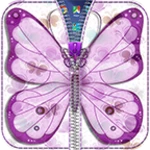 butterfly zipper lock android application logo